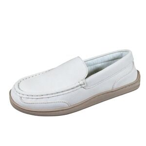 MySlippers 74468-05 Womens Moccasin Loafer Size 9 Indoor Outdoor Cream Leather
